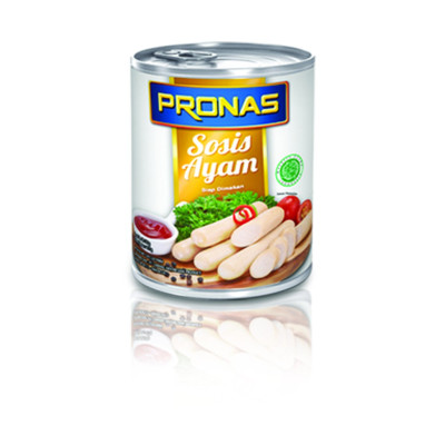 Pronas Sosis Ayam 325 g dalam kemasan kaleng EOE