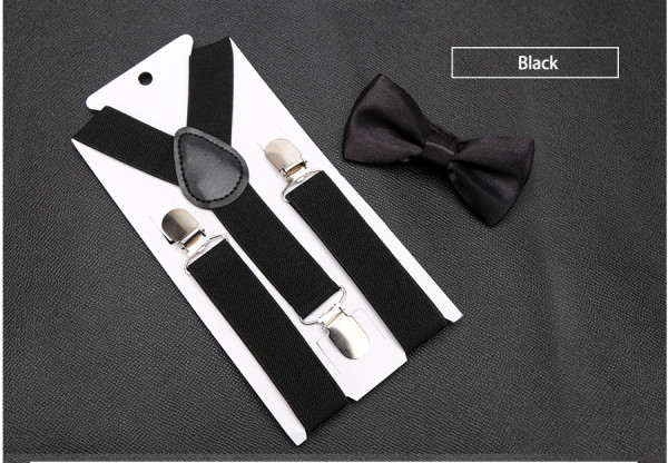 Suspender + Bow Tie Untuk Anak
