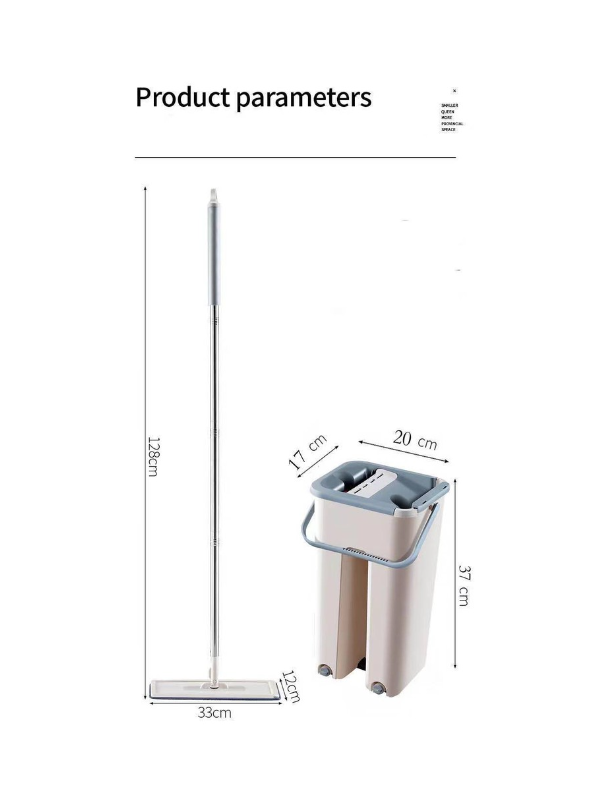 MIISOO Alat Pel Praktis Mop Briny Kain Alat Pembersih Lantai M506