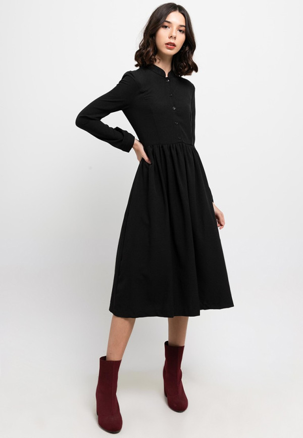 LLACES Clothing - Dress Wanita - Sweet Formal Dress - Black