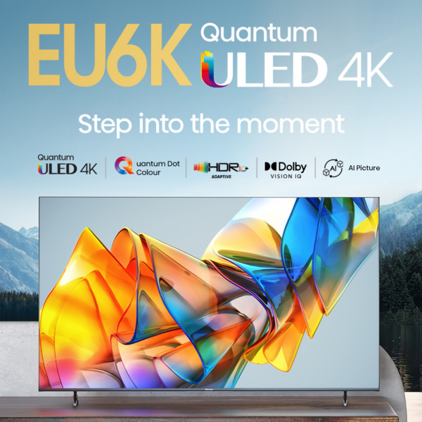 Hisense 55U6K 55 inch 4K ULED Smart TV-Bezelles