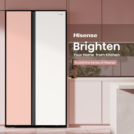 Hisense 564L Kulkas Side by Side Refrigerator RS688N4IWPU