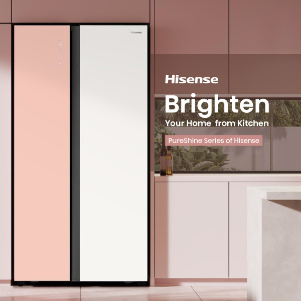 Hisense 564L Kulkas Side by Side Refrigerator RS688N4IWPU