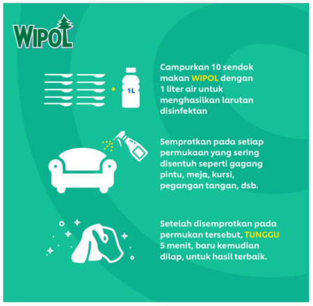 Wipol Karbol Pembersih Lantai Botol 450Ml