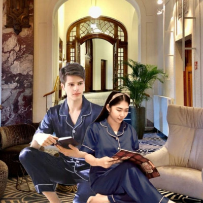 Pajamas pasangan suami istri couple / cowok cewek Piyama