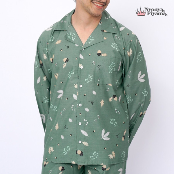 Nyonya Piyama Set Katun Classic Pria - Beatrice - Set CP