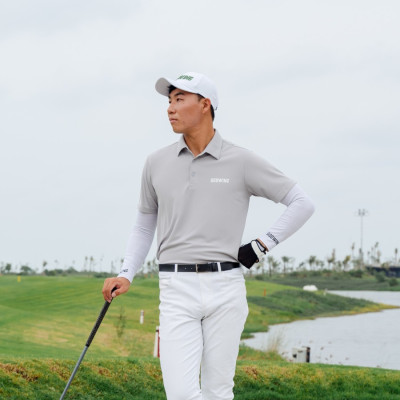 Baju Golf Pria Air Swing Light Grey