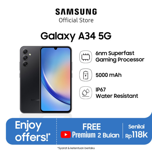 Samsung Galaxy A34 5G 8/256GB - Awesome Graphite