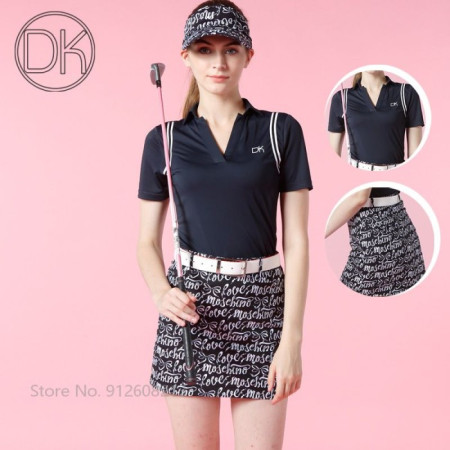 Set Pakaian Golf Slim Fit Wanita