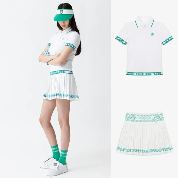 Baju Golf Wanita Musim Panas Olahraga Kerah Polo