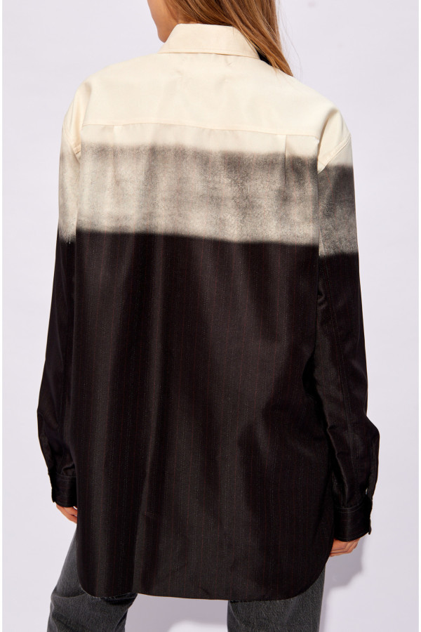 MAISON MARGIELA YELLOW PATTERNED SHIRT