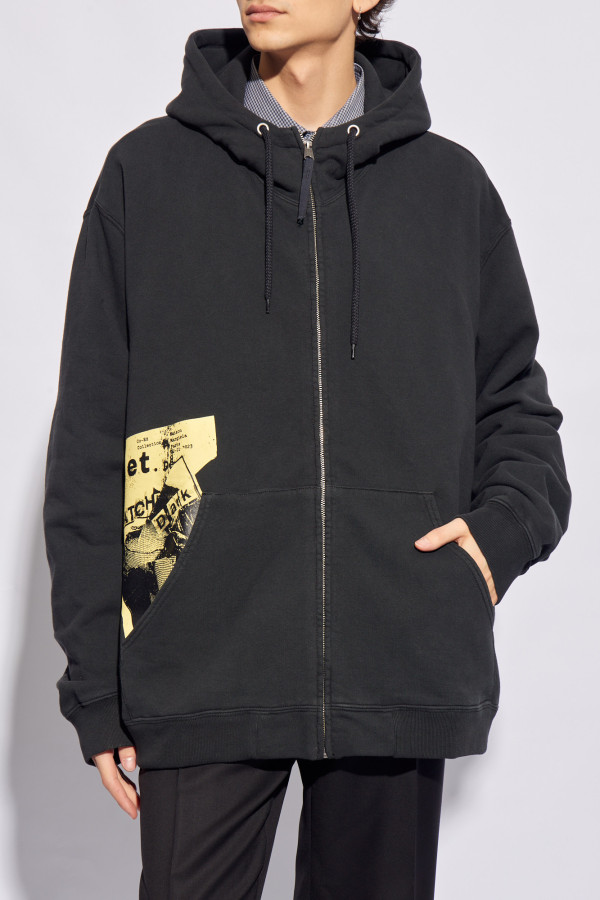 MAISON MARGIELA GREY PRINTED HOODIE