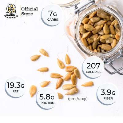 Granola Addict - Sunflower Seed / Kuaci Kupas 1KG (Raw / Mentah)