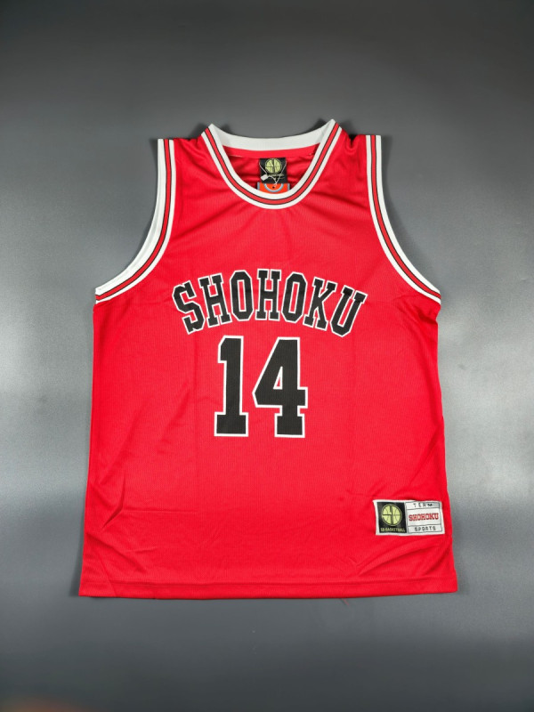 Baju Jersey Basket Slamdunk Series Hisashi Mitsui Shohoku Merah