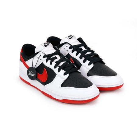 Dunk Low White Black University Red Men (100% Authentic)