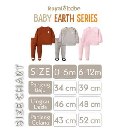Royale Bebe - Piyama Bayi (Baby Earth)