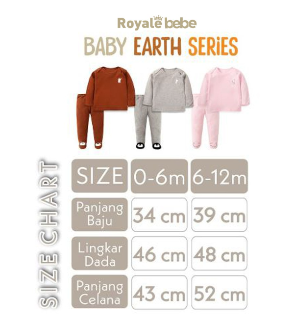 Royale Bebe - Piyama Bayi (Baby Earth)