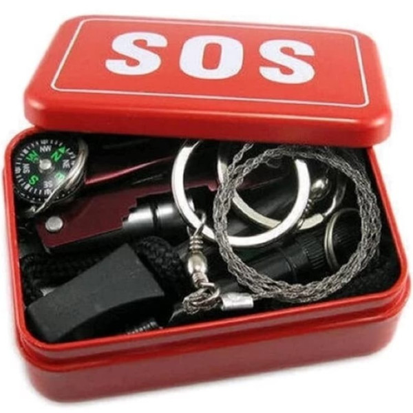 Peralatan Camping Kotak SOS / Survival Kit Emergency Outdoor