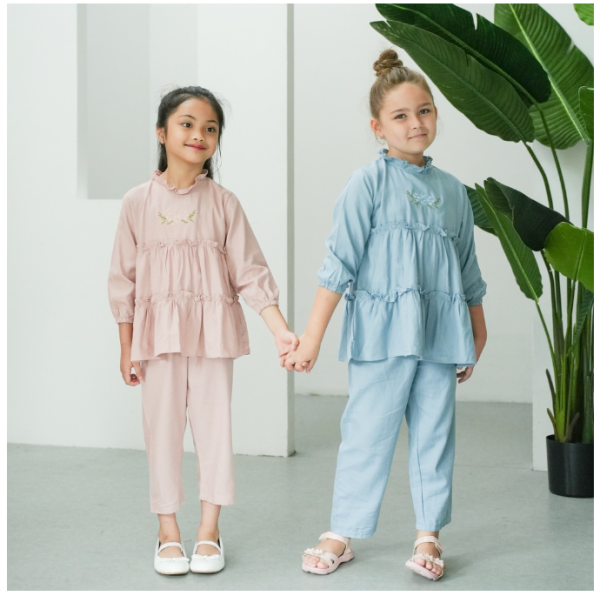 Mooi Setelan Anak Perempuan Maira Tunik Set