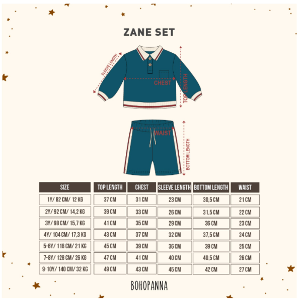 BOHOPANNA - ZANE SET - Setelan Anak