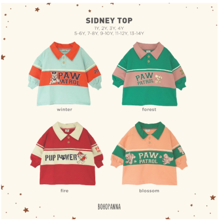 BOHOPANNA - BOHOPANNA X PAW PATROL - SIDNEY TOP - Atasan Anak