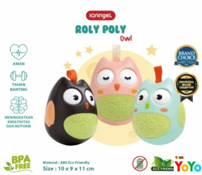 TokoYoyo Mainan Montessori Edukasi Anak Bayi Roly Poly Rattle Balita Kids Toys Balita