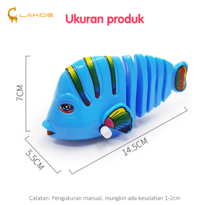 LAKOEINDONESIA Mainan Anak Ikan Bergerak Goyang Mainan Edukasi Bayi