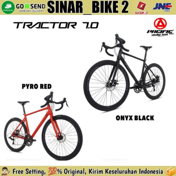 Sepeda Roadbike PACIFIC TRACTOR 7.0 Alloy 20 Speed Disc Balap 700C