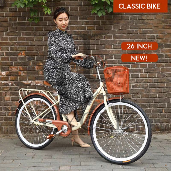 Sepeda Dewasa Classic Bike dengan 7 Pengaturan Kecepatan