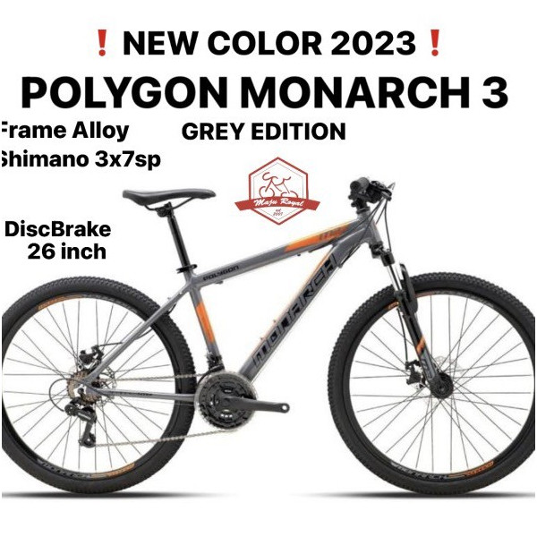 SEPEDA GUNUNG MTB POLYGON MONARCH 3 M3 3.0 26 inch ALLOY SHIMANO 7 sp