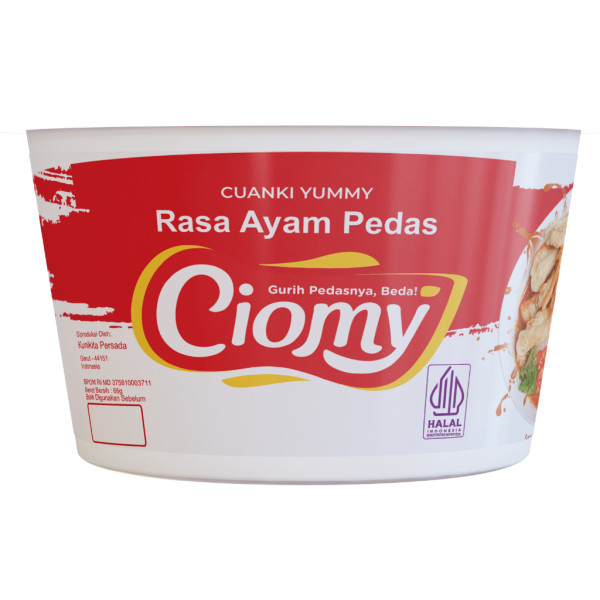 CIOMY - Cuanki Chiken Spicy Cup Reguler Isi Soun