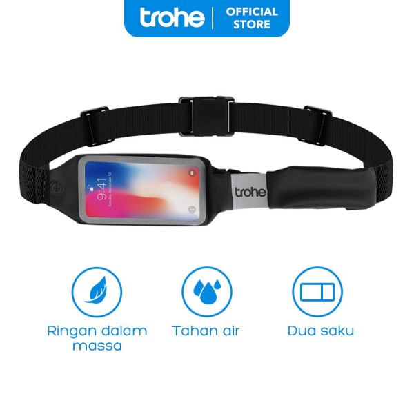 Tas Ikat Pinggang Olahraga Jogging Lari Fitness Gym Sepeda Pria Wanita