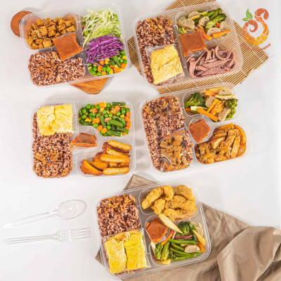 Nasi Box Healthy Box Catering Diet Box Banyak Rasa Healthy Rice Box Porsi Banyak
