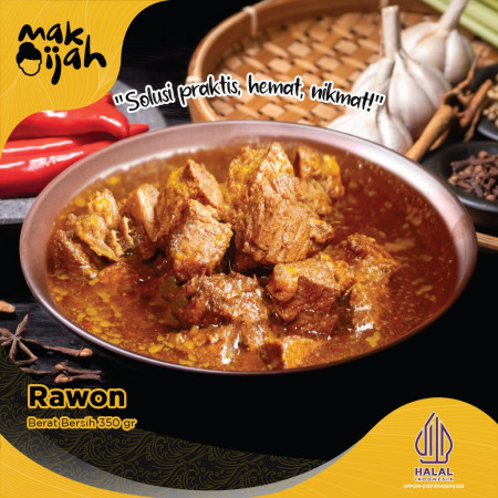 RAWON DAGING SAPI PREMIUM FRESH MAKIJAH FROZEN FOOD SIAP SAJI HEMAT ENAK NIKMAT HALAL