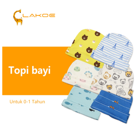 LAKOEINDONESIA Kupluk Bayi Lucu Topi kupluk Bayi Untuk 0-18bulan
