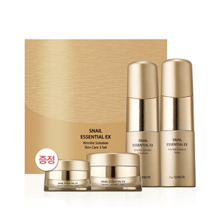 The Saem Snail Essential EX Wrinkle Solution Skin Care 3 Set