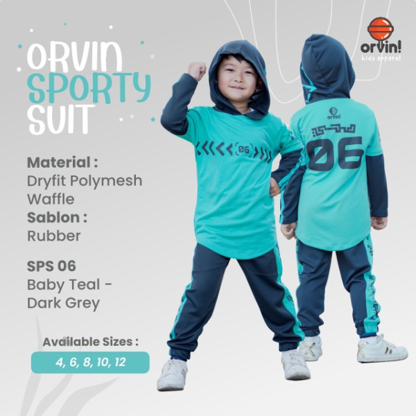 etelan Baju Olahraga Anak Laki-laki TK dan SD Jersey dryfit Hoodie 3 sampai 12 tahun