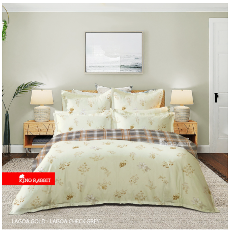 King Rabbit Bamboo Velvet Bed Cover Luxury Flowers