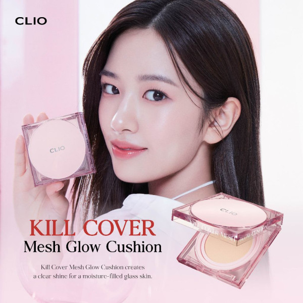 CLIO Kill Cover Mesh Glow Cushion SPF 50+, PA++++ (FREE REFILL)