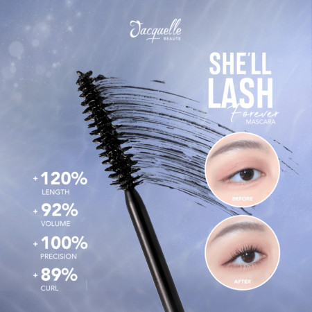 Jacquelle Shell Lash Forever Mascara - Disney Princess Ariel Edition Lash Lift Mascara