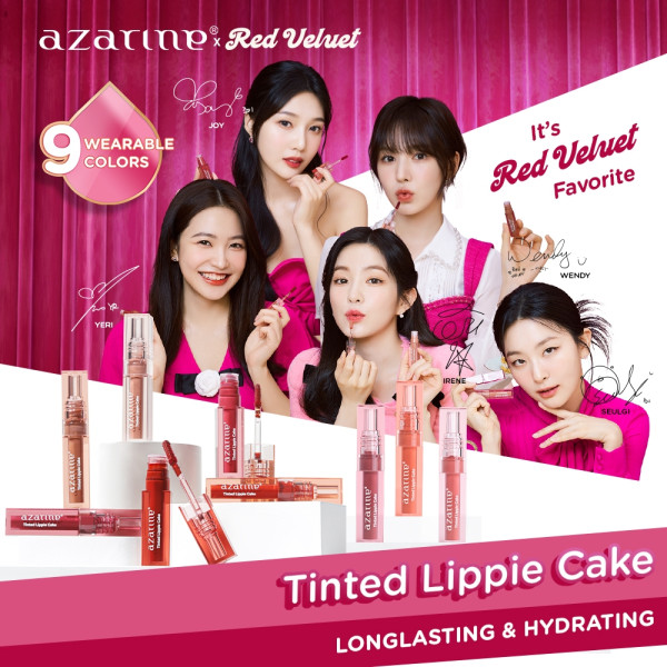 [Azarine x Red Velvet] Tinted Lippie Cake Lip Tint ala Korea Longlasting Hydrating Extra Moisturizing 2.9ml