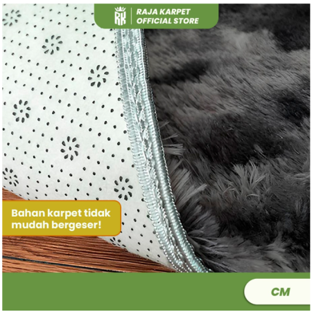 RAJA KARPET - Karpet Bulu Rasfur 90x150CM Karpet Bulu Ombre Anti Rontok Halus Dengan Anti Selip