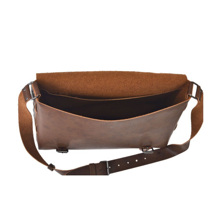 Tas Kulit Vintage Tanpa Jahitan - Postman Bag