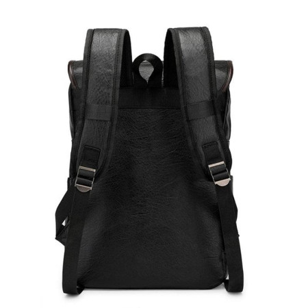 Tas Ransel Punggung Backpack Laptop Travel PU Leather Kulit
