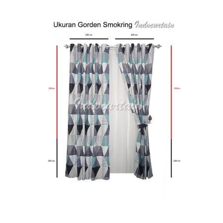 Indocurtain Gorden Jendela dan Pintu Katun Microtex Ashoka