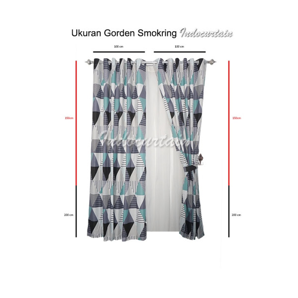 Indocurtain Gorden Jendela dan Pintu Katun Microtex Ashoka