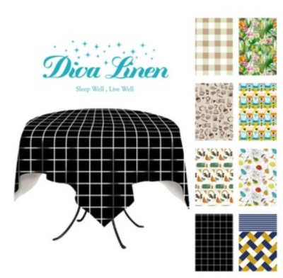 Taplak Meja Motif Serba Guna Diva Linen Ukuran 100x120 CM