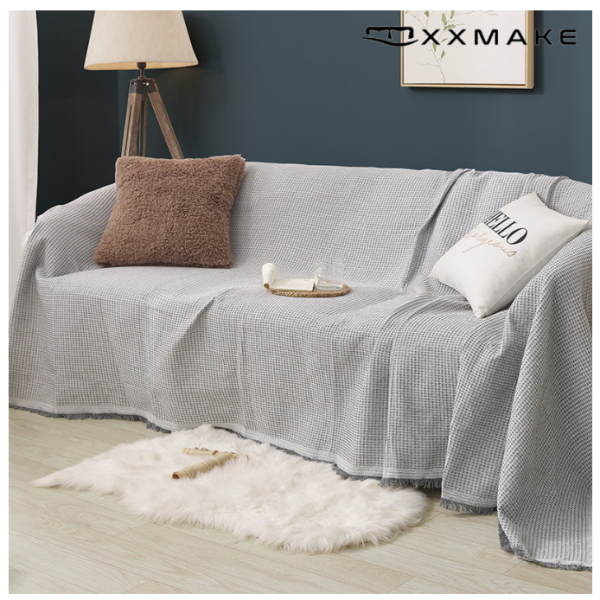 XXMake Sofa Cover Sarung Sofa Warna Solid Sofa Cover Blanket Mahakuasa Penutup Sofa Size 180*260