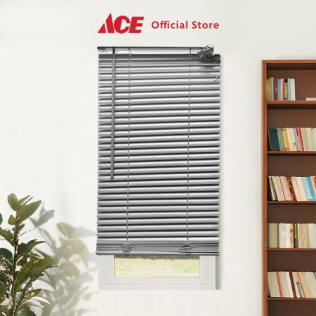 Ace Forhom 60X180 cm Venetian Blinds 25 mm - Abu-Abu Penutup Jendela Tirai Gulung Penghalang Cahaya Blind Spotlights Roller Blind