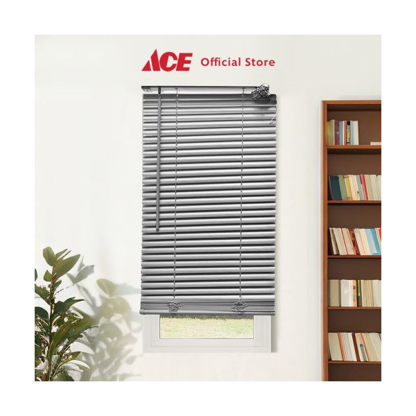 Ace Forhom 60X180 cm Venetian Blinds 25 mm - Abu-Abu Penutup Jendela Tirai Gulung Penghalang Cahaya Blind Spotlights Roller Blind